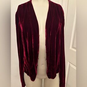 Cut loose velvet jacket M